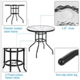 thumbnail image 2 of Single Sale Outdoor Dining Table Contemporary Round a Tile-Top Design with Heavy-Duty Frames 31'', 2 of 6