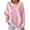A14-Pink, variant on LEKWK Breast Cancer Sweatshirt for Women Ribbed Print Casual Drop Shoulder Tops Fall Long Sleeve Cozy Crewneck Sweatshirt Breast Cancer Awareness
