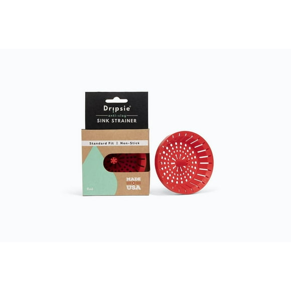 Colador de Fregadero Dripsie Rojo Resistente a Zuecos y Flexible