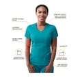 thumbnail image 3 of Adar Pro Modern Athletic Scrub Set For Women - Modern V-Neck Scrub Top & Yoga Jogger Scrub Pants, 3 of 7
