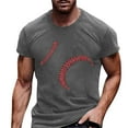 thumbnail image 4 of GLVSZ Men's Big and Tall Baseball T-Shirts Short Sleeve Crew Neck Cotton Tshirts Casual Summer Graphic T Shirts Classic Basic Tees, 4 of 4