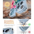 thumbnail image 4 of Compatible with iPhone 13 Pro Case 6.1 Inch , Flower Clear TPU Slim Bumper Shockproof Protective Soft Floden Lite Series Phone Case Cover（001）, 4 of 5