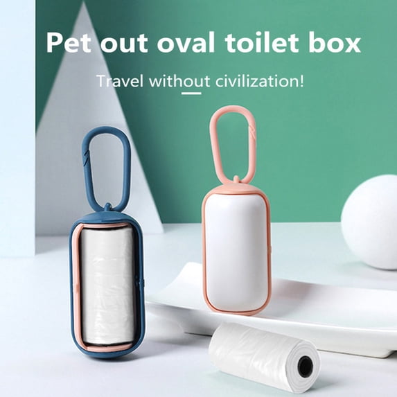 opvise Garbage Bag Practical Creative Plastic Toilet Cleaner for Cat Green White