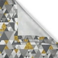 thumbnail image 6 of Ambesonne Yellow Grey Valance & Curtain, Zig Zag Triangles, 55"x36", Charcoal Grey Marigold, 6 of 6