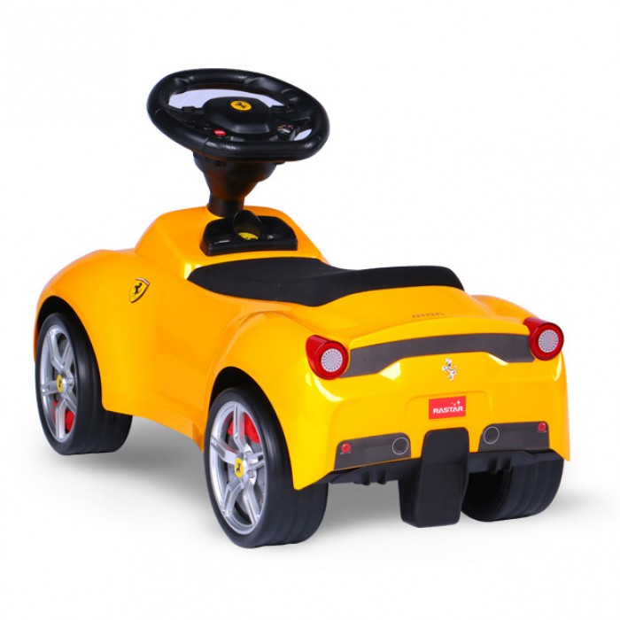 yellow ferrari toy car