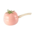 thumbnail image 2 of Olla de comida para pequeños, olla de fideos de 16 cm, forma de frutas , fácil de limpiar, adecuada para todas las estufas, sopa, gachas, rosa perfecl Cacerola de leche antiadherente, 2 of 8