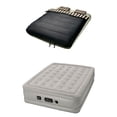 thumbnail image 1 of Insta-Bed Raised 19 Inch Queen Air Mattress w/ Built In Pump & Camping Bedding, 1 of 12