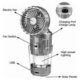 thumbnail image 5 of Solar Camping Lantern With Fan,for Phone,USB Rechargeable Portable, 5 of 5