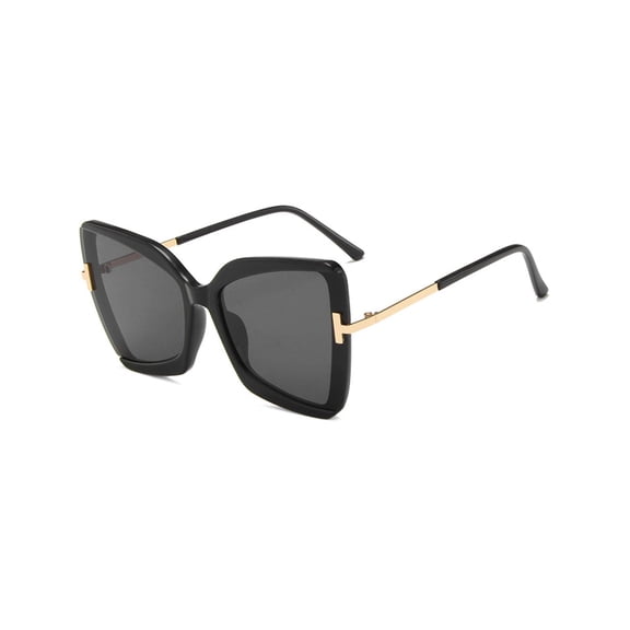 Ginsiom Trendy Oversized Square Sunglasses for Women Cat Eye Butterfly Womens Sun Glasses