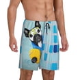 thumbnail image 2 of Wukai French Bulldog Dog in a Bathtub Men’s Short Pajama Pants With Pockets Soft Sleep Pj Shorts for Men-XX-Large, 2 of 6