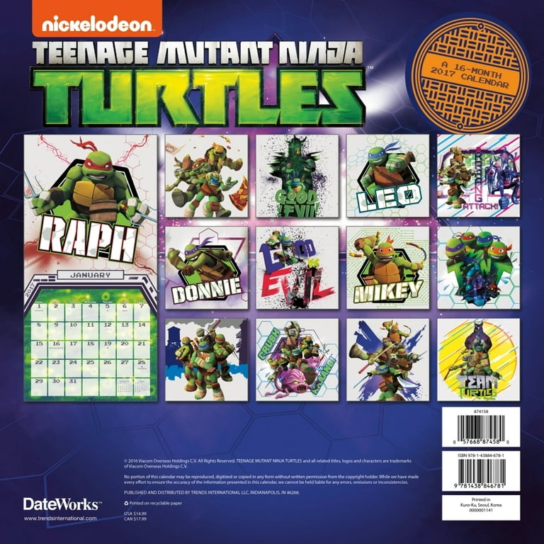 Tmnt Calendar 2024 Donny Genevra