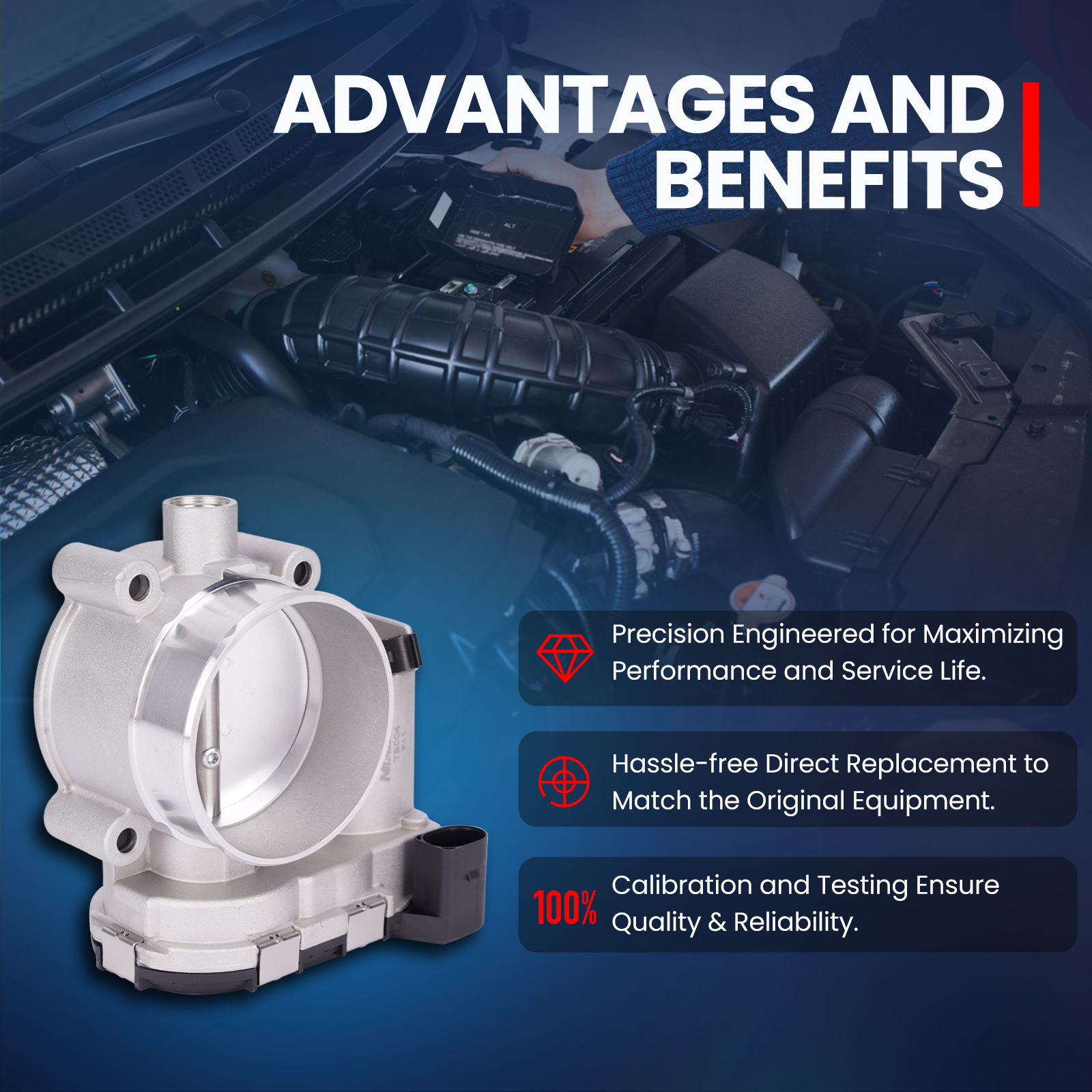 MOCA AUTOPARTS S20004 Throttle Body Fit for 2005-2008 Buick LaCrosse 3.6L & 2005-2007 Cadillac CTS STS 3.6L