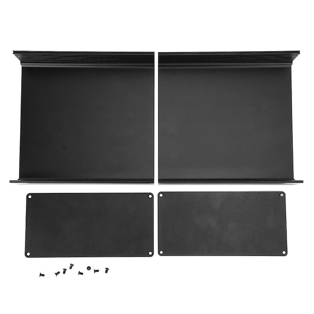 Matte Black Aluminum PCB Project Enclosure Heat Sink Case 80 x 160 x 170mm