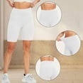 thumbnail image 2 of UAMVSH Legging Shorts for Women Summer Stretchy Gym Running Workout Long Shorts Comfy Slim Fit Yoga Athletic Biker Shorts, 2 of 7