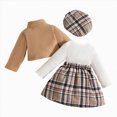 thumbnail image 7 of Gibobby Toddler Girl Outfits Fall Cartoon Print Childrens Clothes Girls 0-12 Months 2t 3t 4t Oversize Streetwear Clothing Set for Girls(12-18 Months,Brown), 7 of 7