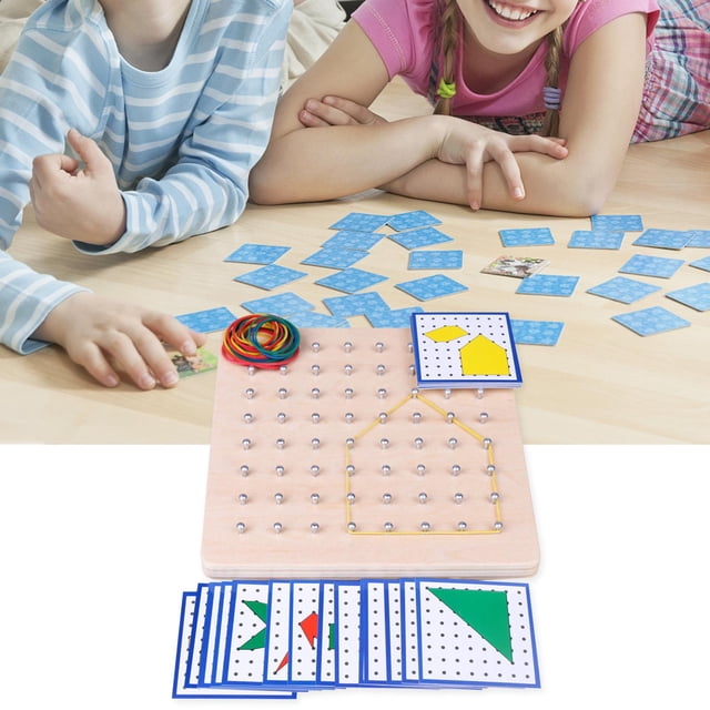 de creativo- juguetes matemáticos gráficos rompecabezas rompecabezas Matrix Stem Tie Board para en edad sco 18x18cm Yotijar Geoplano Montessori