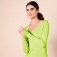 thumbnail image 4 of walmart Essentials Womens Lightweight V-Neck Sweater, 4 of 8