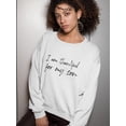 thumbnail image 2 of Thankful For My Son Graphic Sweatshirt Women -GoatDeals Designs, Female 4X-Large, 2 of 4