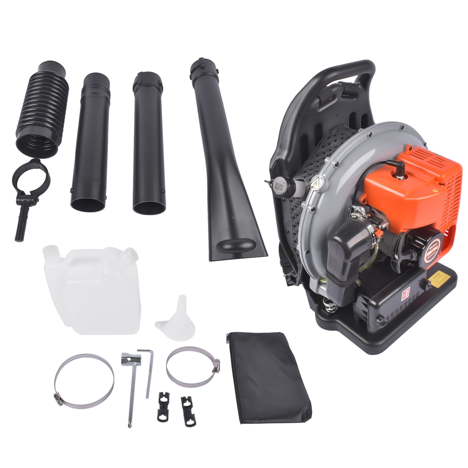 GELUOXI Backpack Gas Powered Leaf Blower 63CC 2-Stroke 665CFM Air Volume 2700W Gasoline