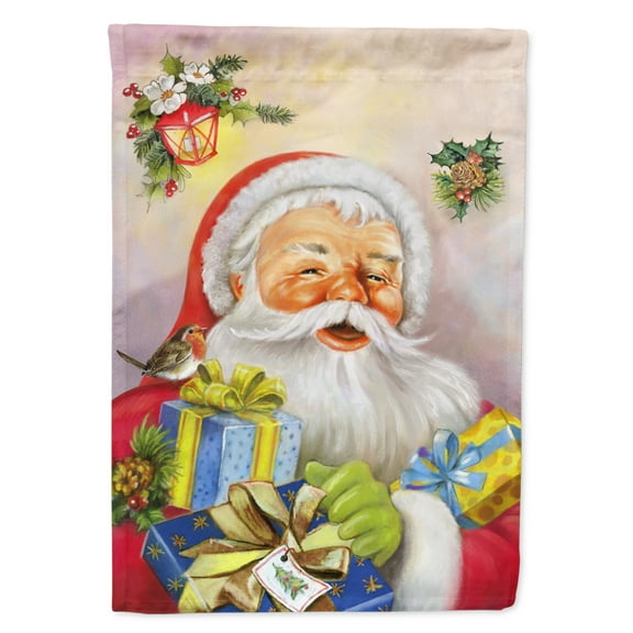 Christmas Santa Claus Presents Garden Flag