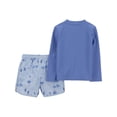 thumbnail image 2 of Carter's Child of Mine Toddler Boy Rash Guard Swimsuit Set, 2-Piece, Sizes 12M-5T, 2 of 6