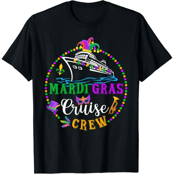 Mardi Gras Cruise Crew Trip New Orleans Family Matching Mens T-Shirt