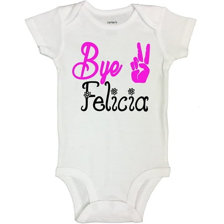 

Dazzle Labs Unisex Bye Felicia funniest Baby Onesie Bodysuit