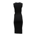thumbnail image 1 of Pre-Owned Michael Kors Belt Tie Stretch Dress in Black Viscose, 1 of 2
