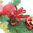 thumbnail image 2 of Northlight 6' x 10" Unlit Red Burlap and Gold Pinecone Artificial Christmas Garland, 2 of 3