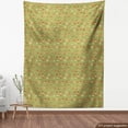 thumbnail image 3 of Mushroom Fabric by the Yard, Repetitive Abstract Organic Jungle Plant in Autumn Colors, Decorative Upholstery Fabric for Sofas and Home Accents, Pale Olive Green Beige by Ambesonne, 3 of 4