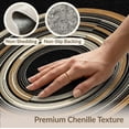 thumbnail image 6 of ODIKA Alfombras Curved Details Para Habitacion Alfombra Bedside Yellow for Bedroom, Nursery, Pet Friendly & Kids Safe, 6 of 7