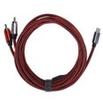 thumbnail image 1 of Cable RCA 2 en 1 tipo C a 2 RCA Cable de audio para cine en casa DVD Amplificador de TV, 1 of 8