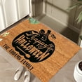 thumbnail image 5 of Holloyiver Halloween Area Rug Doormat, Pumpkin Welcome Decorative Floor Mat Non Slip Rubber Backing, Fall Halloween Thanksgiving Indoor Outdoor Entrance Mats Home Decor, 19.7 x 31.5 Inches, 5 of 6