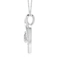 thumbnail image 2 of Angara Natural Diamond Necklace - Diamond Heart Pendant with Infinity Loop in Platinum for Women, 2 of 8