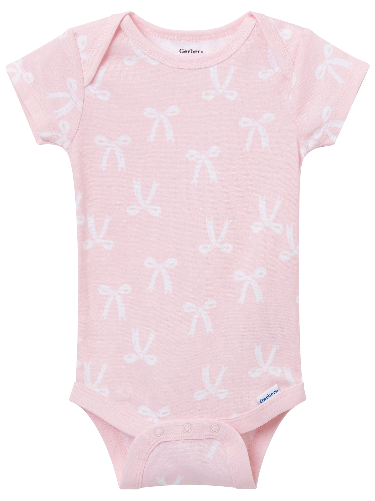 Gerber Gender Neutral Short Sleeve Onesies, 6-Pack, Sizes Newborn - 18 Months