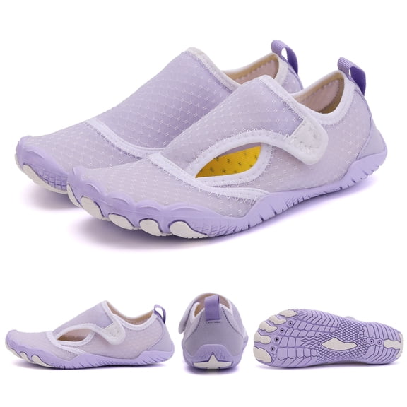 Willtoo Children's Water Shoes Boys Girls Barefoot Shoes Bathing Shoes Swimming Shoes Lightweight Barefoot Shoes Drying Beach Shoes Non-Slip Aqua Shoes Unisex