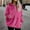 Hot Pink, variant on DYTTDG Women's Fall and Winter Plus Size Jacket Double Sided Fleece Zipper Solid Color Long Sleeve Hooded Jacket Warm Jacket with Pockets on Clearance Christmas Gift