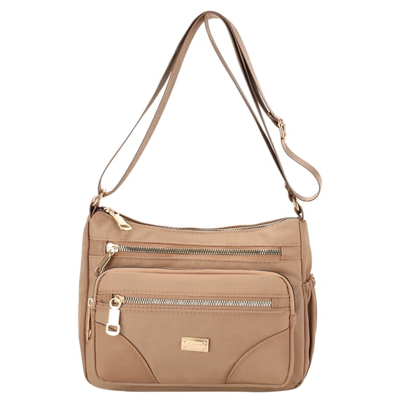 MUSOIE Nylon Crossbody Bags for Women Waterproof Large Purses Multi-Pocket Pocketbooks Shoulder Bag