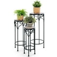thumbnail image 2 of Spaco Decorative Flower Display Holder with Ceramic Top for Patio, Flower Pot Stand for Planter Corner Garden Balcony Patio, 2 of 7