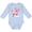 AE-Light Blue, variant on Inktastic I Love Piggies- cute pig Boys or Girls Long Sleeve Baby Bodysuit