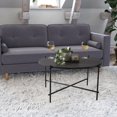thumbnail image 1 of CorLiving Ayla Black Marbled Effect Engineered Wood Indoor Coffee Table with Iron Legs, 1 of 7