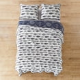thumbnail image 5 of Levtex Home - Bakio Quilt Set - King Quilt + Two King Pillow Shams - Contemporary Coastal in Navy and White - Quilt Size (106x92in.) and Pillow Sham Size (36x20in. ) - Reversible - Cotton, 5 of 7