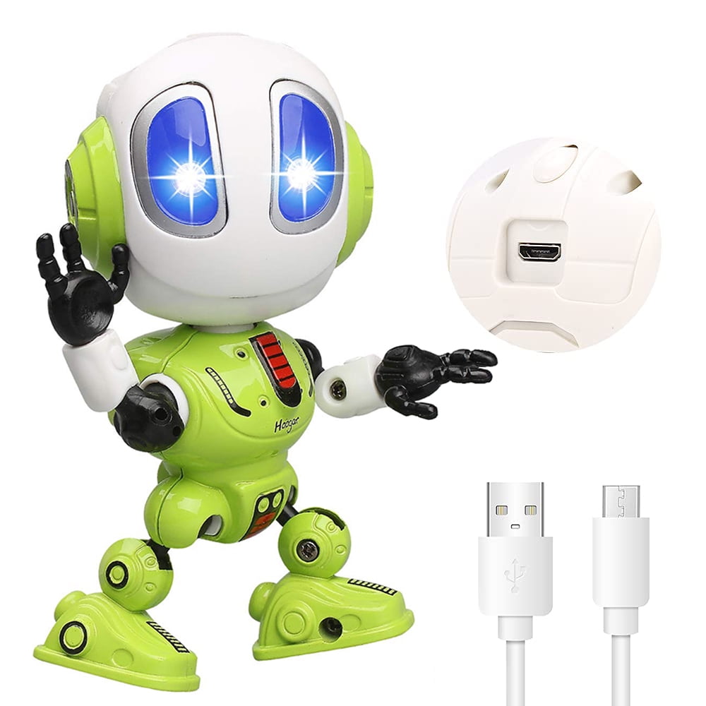 Rechargeable Talking Robots Toys for Kids Metal Robot Kit with Sound