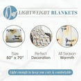 thumbnail image 3 of Elegant Comfort Lightweight Printed Throw Blanket- All Season, Ultra Soft, Cozy and Plush- Decorative Throw Blankets, Perfect for Lounging, 50 x 70 inches, You Are My Sunshine, Throw Blanket, 3 of 6