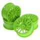 thumbnail image 4 of 4 piezas de neumáticos de cubo de rueda de coche de carreras resistentes de 2,05 pulgadas de diámetro, regalo, pieza de reparación, rueda RC Verde, 4 of 9