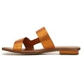 thumbnail image 3 of Franco Sarto Women's Emily Open Square Toe Low Block Heel Strappy Sandals, Orange, Size 7.5 M, 3 of 7