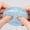 Blue, variant on Linnome Realistic Steamed Bun Slow Rise Squeeze Stress Relief Plaything Glitter Filled Soft TRP Fidget Plaything Pocket Sized Anxiety Relief Desk Decor Ornament