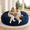BLUE, variant on ORSXFUZ 6FT Apricot Bean Bag Chair, Memory Foam, Washable Suede Cover, Reinforced Zipper, for Adults Kids, Living Room Bedroom