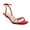 RED, variant on GJPBGK Women's 3-Inch Clear Heel Sandals Rhinestone Strap Open Toe Dress Shoes with Adjustable Buckle, Comfortable Sandal