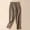 #0441-Coffee, variant on Womens Solid Linen Blend Harem Capri Pants Tight Waist Tapered Leg Loose Soft for Daily Home Beach Summer